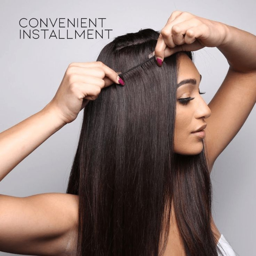 Extension de cheveux à clipser